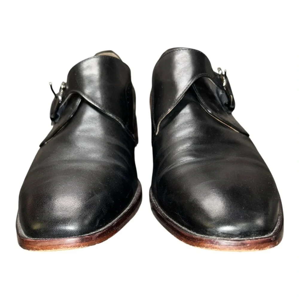 Johnston & Murphy McClain Monk Strap Black Leather Men’s 13 ME7